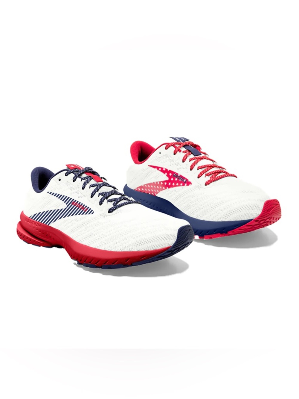Brooks White Red Navy Women's Running Sneakers